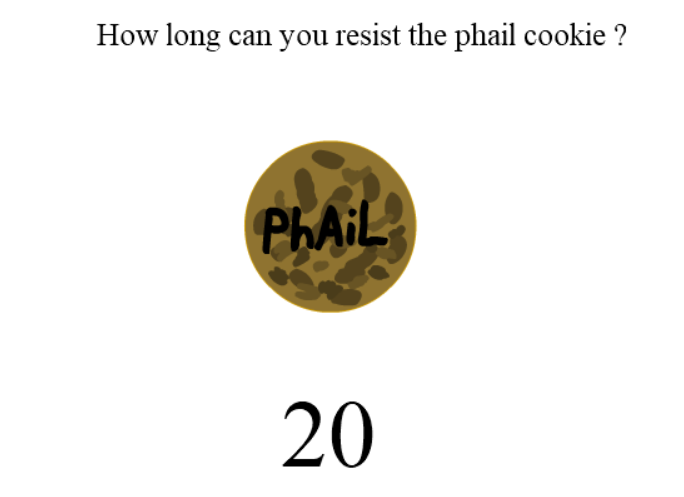 How long can you resist the phail cookie?