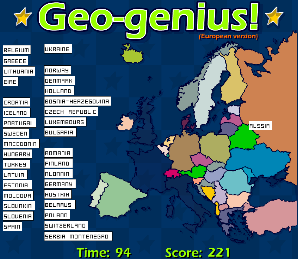 Geo-genius! (European version)