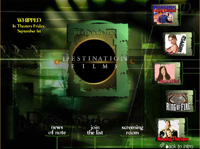 Destination Films Website (2000)