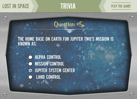 Lost in Space Trivia Quiz