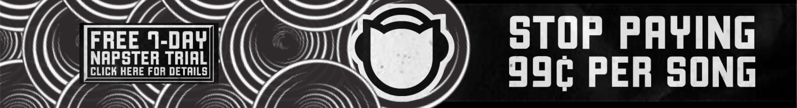 Free 7-Day Napster Trial Banner Ad