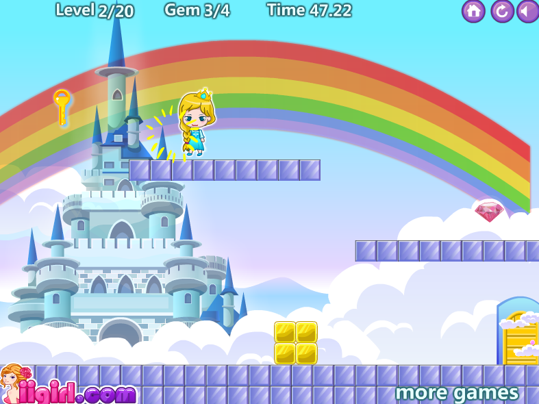 Elsa Rainbow Island Square