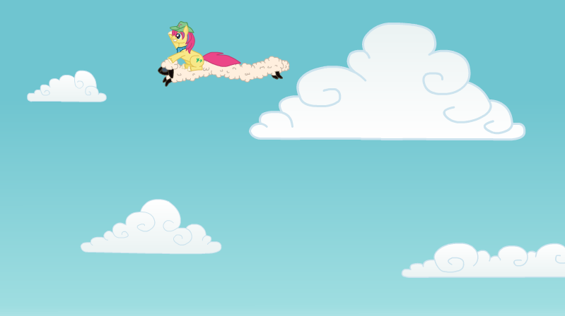 Tex and Wool-in-Bow in the Sky