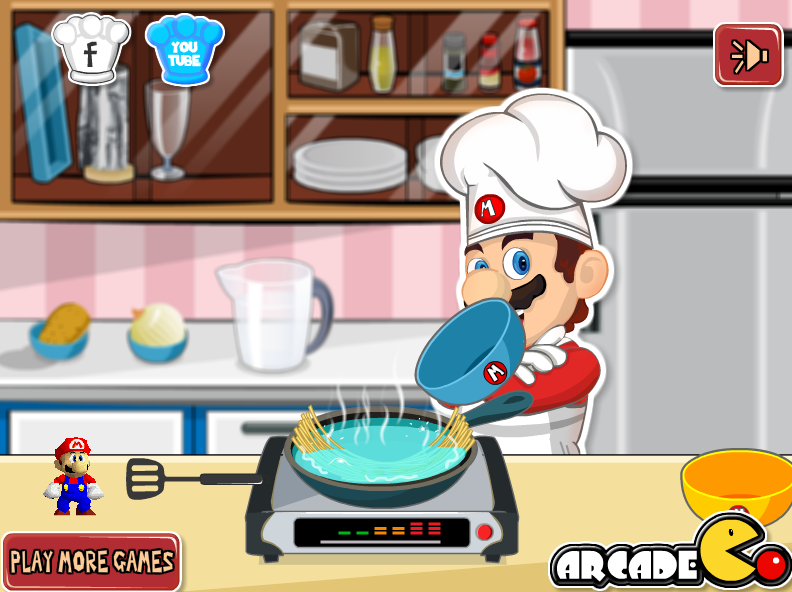 Mario Cooking Noodle