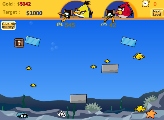 Angry Birds double fishing