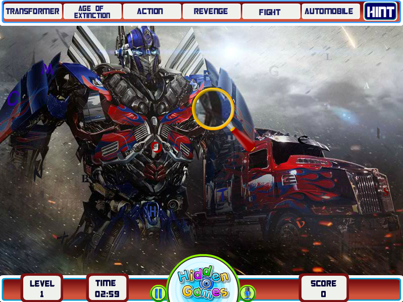 Hidden Letters - Transformers Age of Extinction