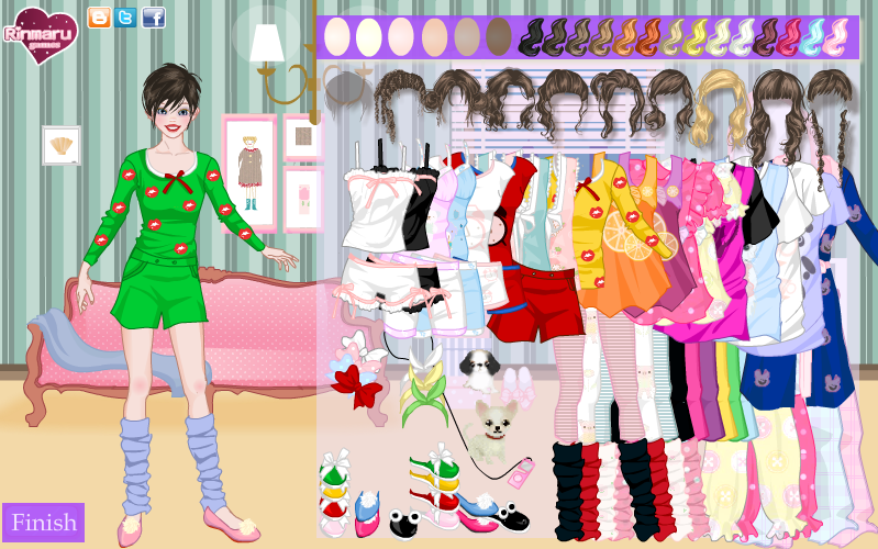 Lovely Pajamas Dress Up Game