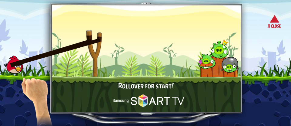 New Samsung Smart TV Angry Birds Advertisement