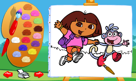 Dora the Explorer Coloring