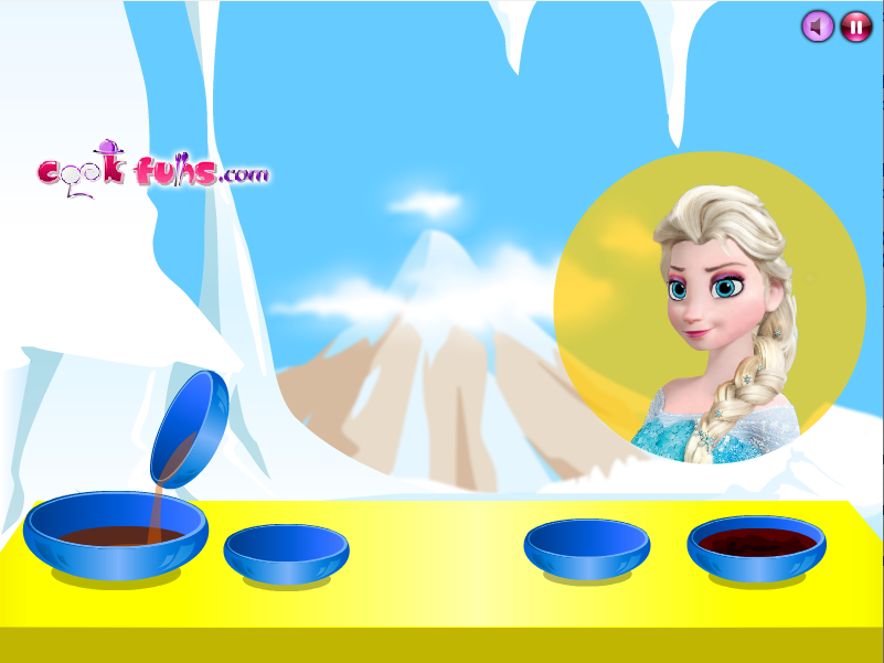 Elsa Brownie Cake