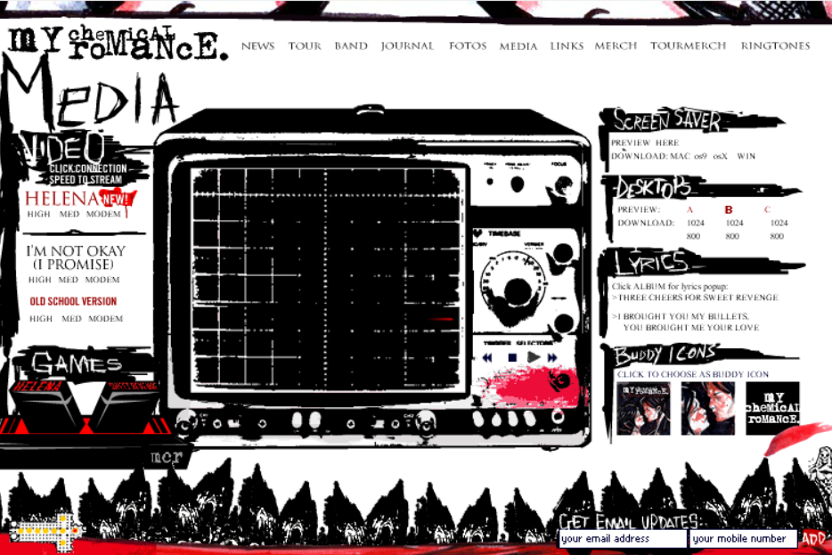 My Chemical Romance Flash Site