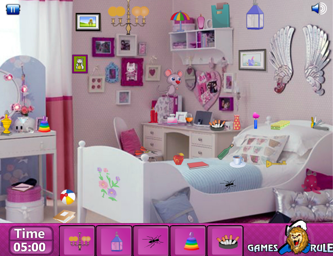 Girl Bedroom Objects