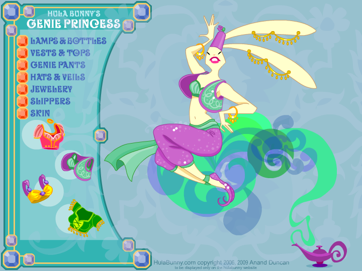 Hula Bunny's Genie Princess