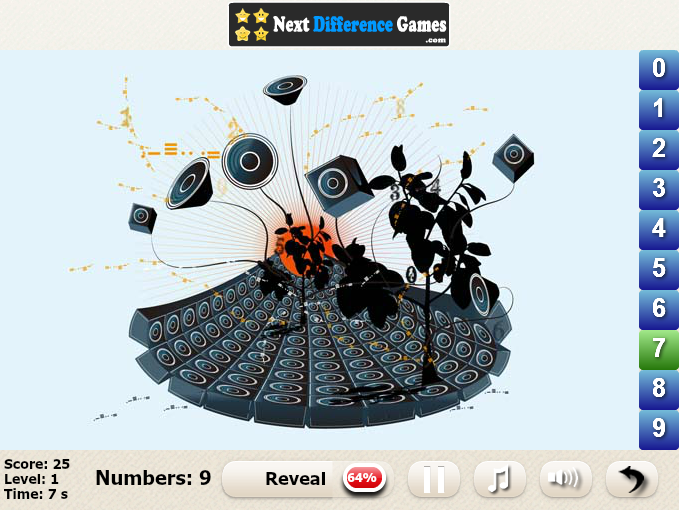 At the concert find numbers