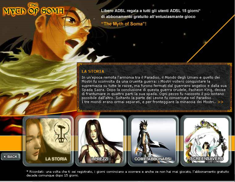 The Myth of Soma Libero Microsite