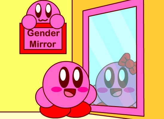 Kirby Gender Mirror Flash Animation