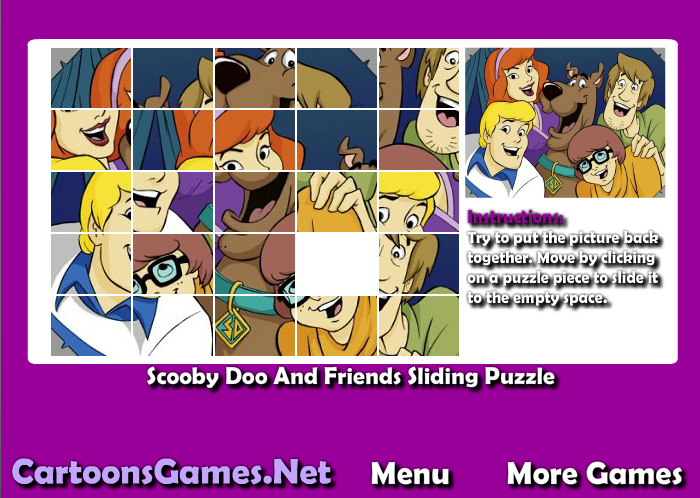 Scooby Doo And Friends Sliding Puzzle