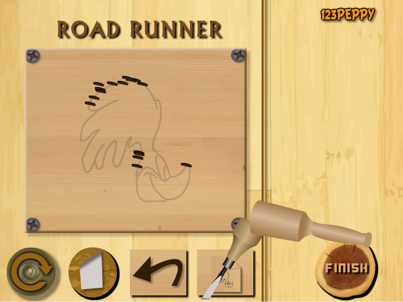 Wood Carving Road Runner