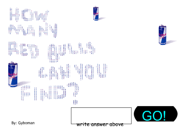 How Many Red Bulls Can You Find?