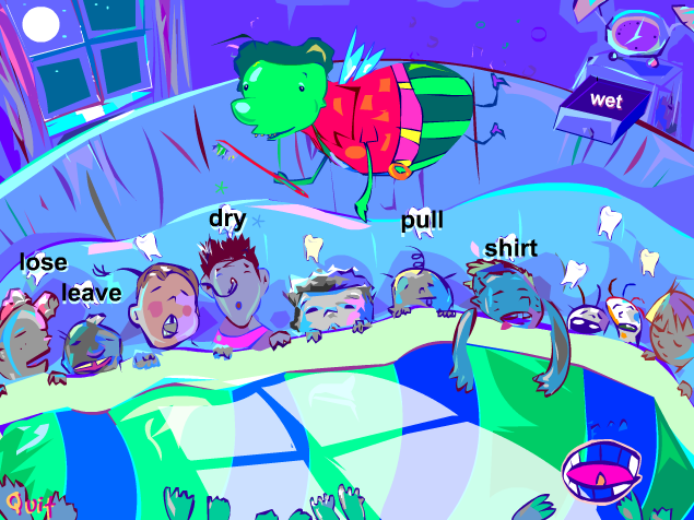 Squanky the Tooth Taker in Quiet Quest for Opposites