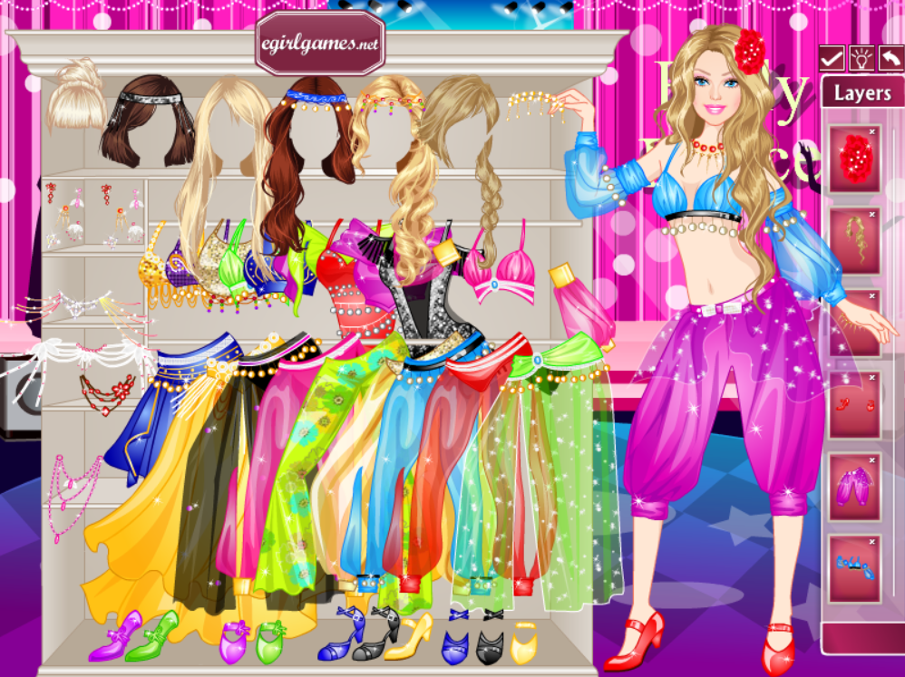 Barbie Exotic Belly Dancer Dress Up