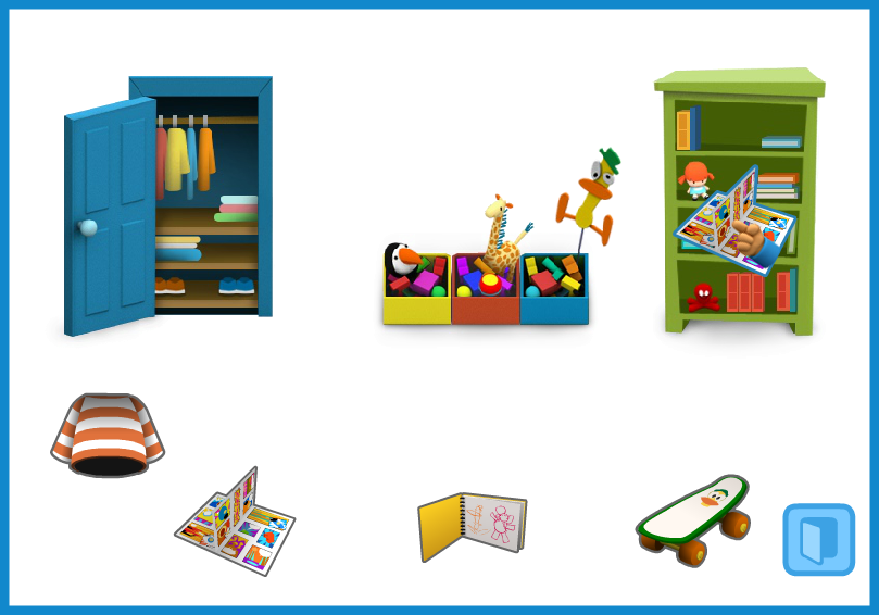 Ordena la habitación con Pocoyo