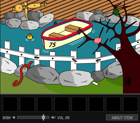 池の上のボート