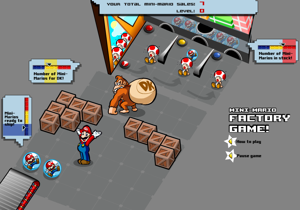 Mini-Mario Factory Game!