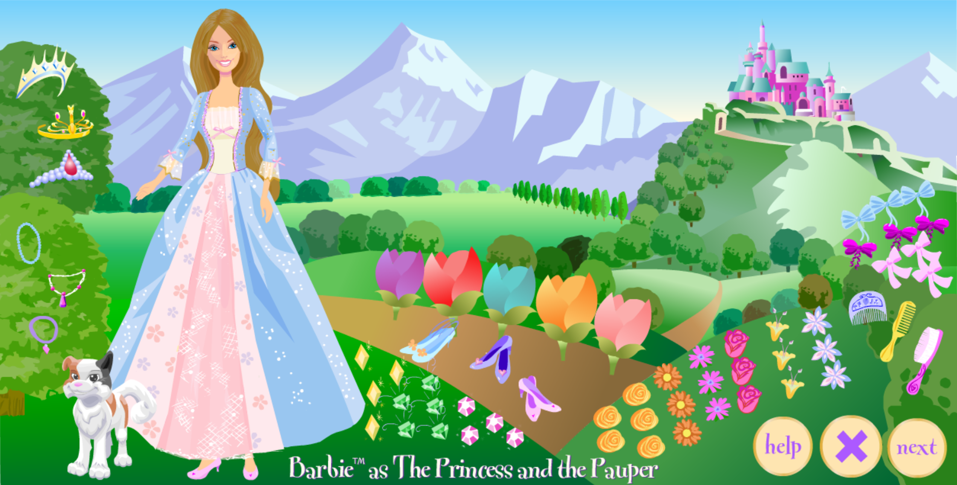 Barbie as The Princess and the Pauper Dress Up