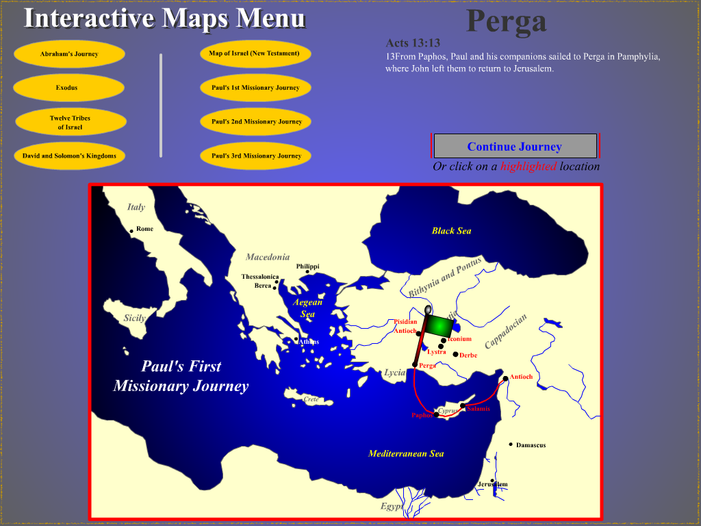 Interactive Maps Menu