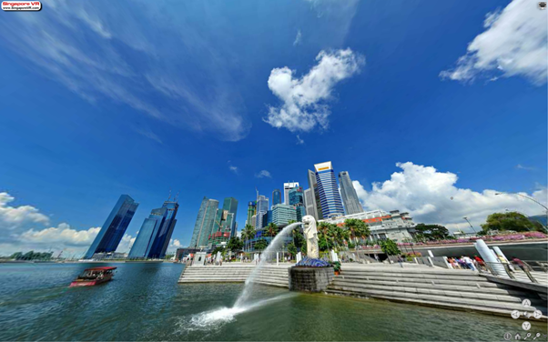 Merlion Park 2010 Virtual Reality Image