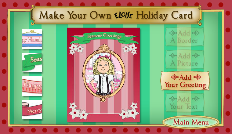 Eloise: Little Miss Christmas DVD Microsite