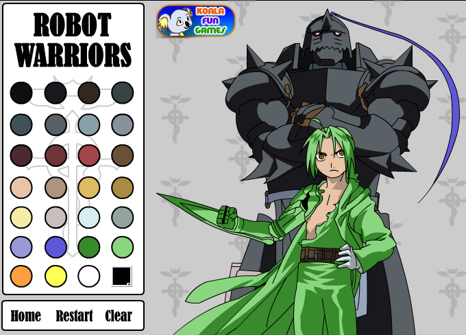 Robot Warriors Color Me