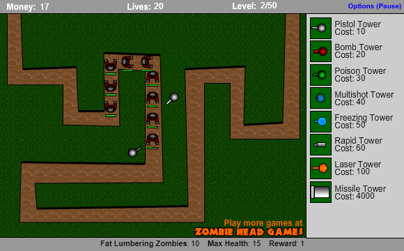 Zombie Tower Defense 4