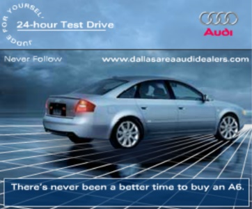 Audi: 2004 Audi A6 Banner Ad