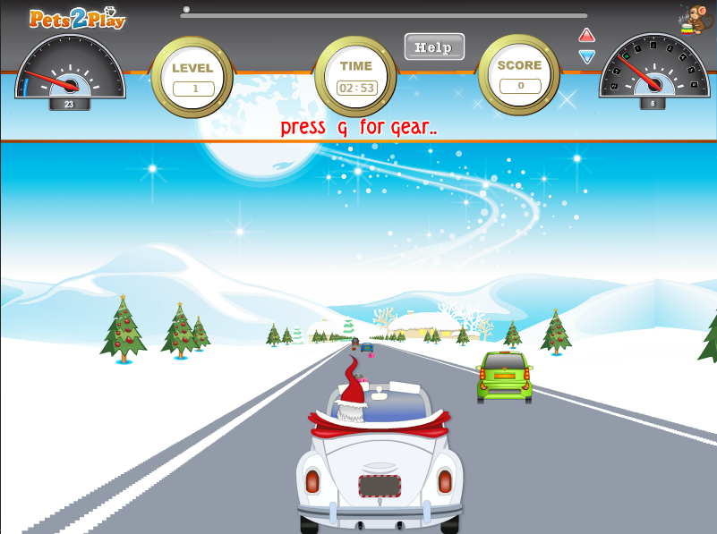 Santa Car Race