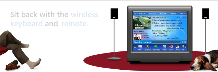 With the MSN TV 2 Internet & Media Player you can...