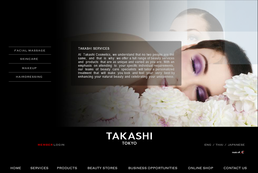 Takashi Cosmetics Official Website