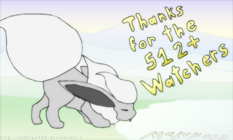 Thanks for the 512+ watchers