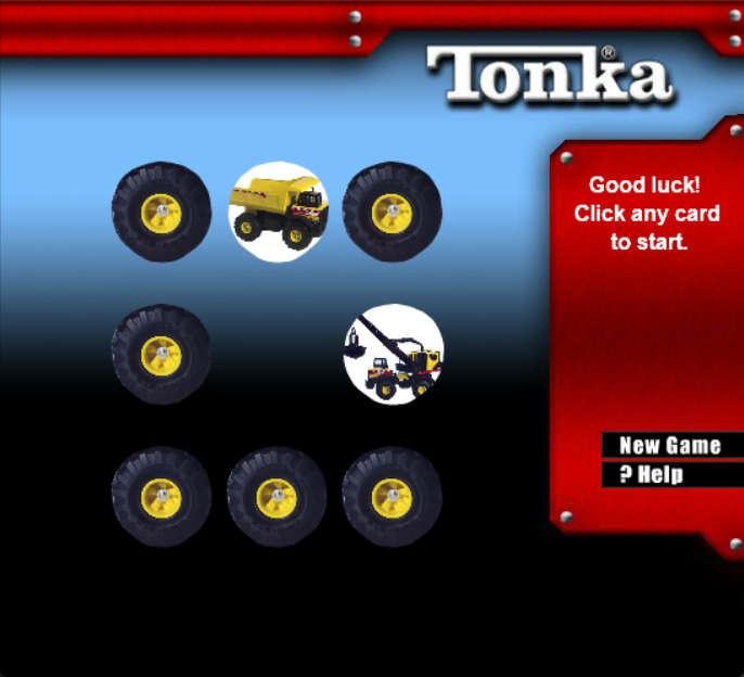 Tonka Trucks Matching Game