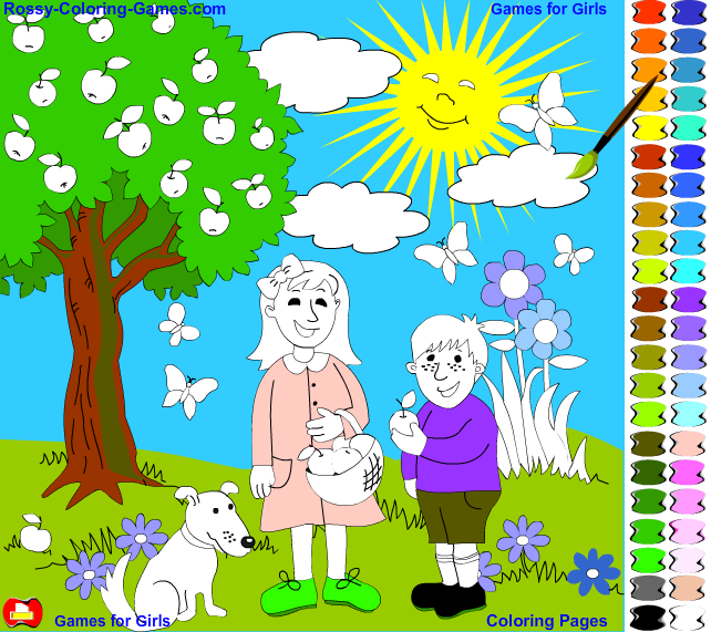 Coloring pages with Kids - Mary and Paul