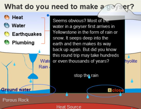 What do you need to make a geyser?