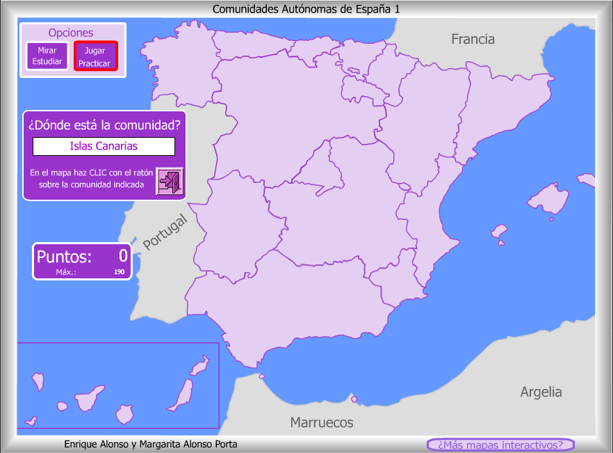 Comunidades Autónomas de España - ¿Dónde está?