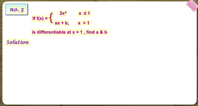 Supplementary Exercise on Differentiability.