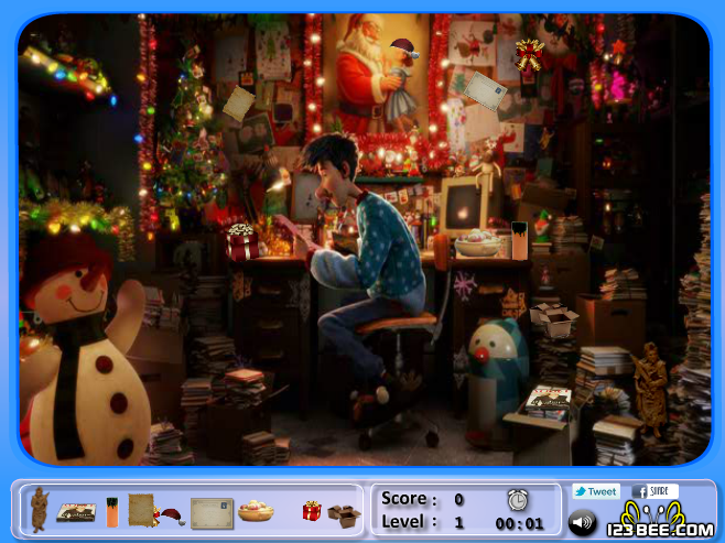 Arthur Christmas - Hidden Object