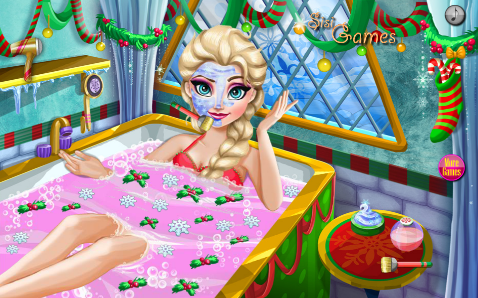 Elsa Christmas Spa Bath