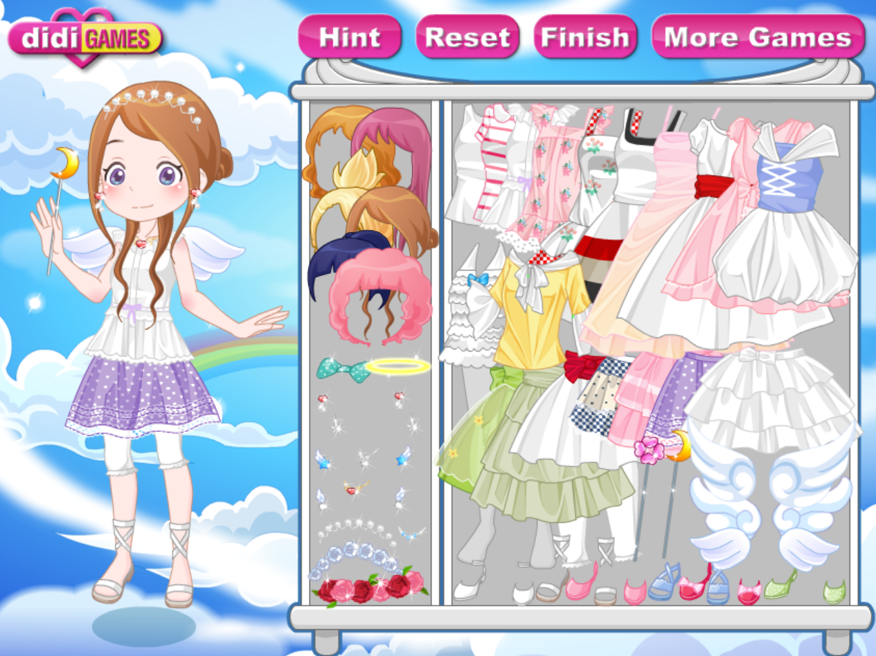 Sweet Little Angel Dress Up Game