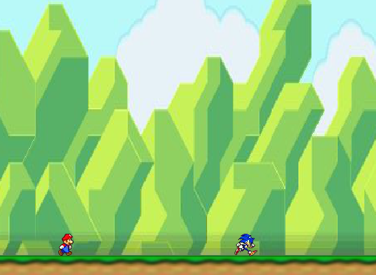 mario and sonic vs shadow