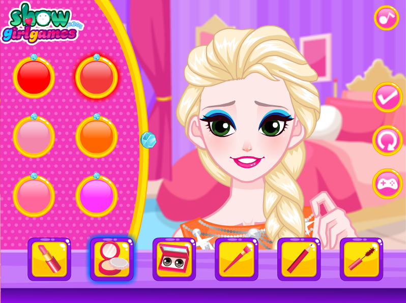 Elsa And Anna Makeup Party