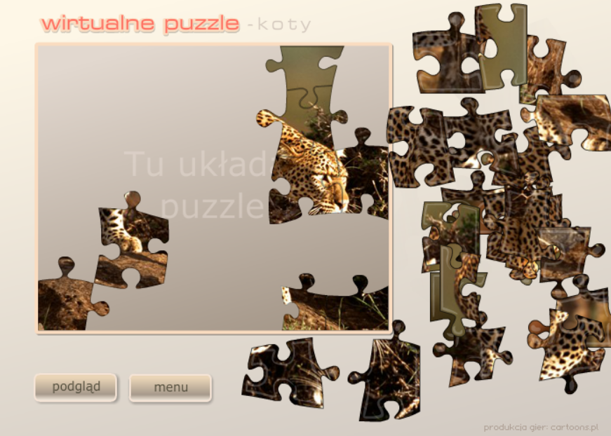 Wirtualne Puzzle Koty